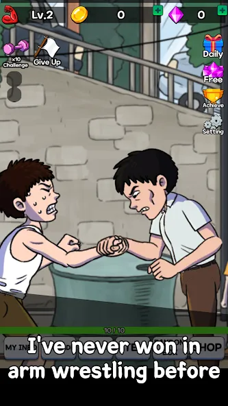 Взломанная Arm Wrestling Clicker (Армреслинг Кликер)  [МОД Бесконечные деньги] — стабильная версия apk на Андроид screen 3