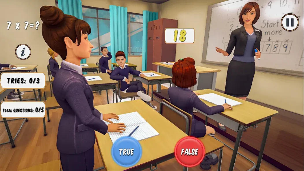 Скачать взломанную High School Teacher Simulator  [МОД Unlimited Money] — последняя версия apk на Андроид screen 2