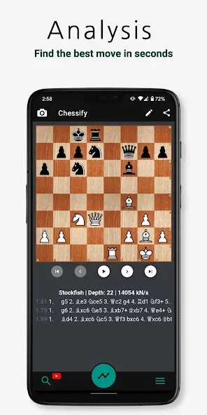 Скачать взломанную Chessify: Scan & Analyze chess  [МОД Много денег] — последняя версия apk на Андроид screen 2