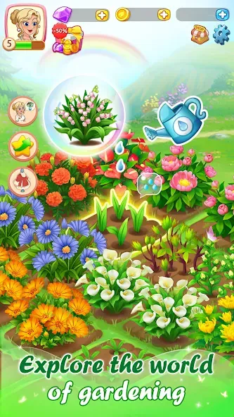 Скачать взломанную Dream Flower Dressup  [МОД Unlimited Money] — стабильная версия apk на Андроид screen 5