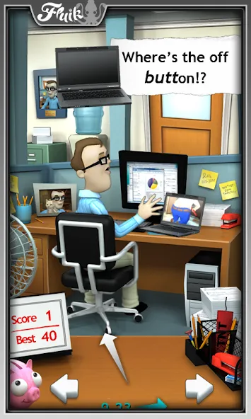 Взломанная Office Jerk (Офисный задира)  [МОД Mega Pack] — последняя версия apk на Андроид screen 1