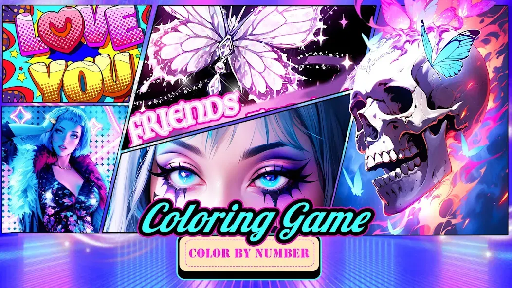 Скачать взломанную Coloring Games-Color By Number  [МОД Все открыто] — полная версия apk на Андроид screen 1