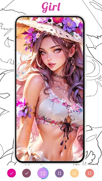 Скачать взломанную Coloring Games-Color By Number  [МОД Все открыто] — полная версия apk на Андроид screen 3