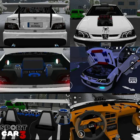 Взлом Sport car 3 : Taxi & Police — (Спорткар 3)  [МОД Много денег] — последняя версия apk на Андроид screen 1