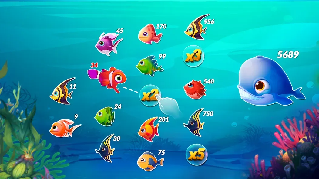 Взлом Big Eat Fish Games Shark Games  [МОД Много монет] — полная версия apk на Андроид screen 3