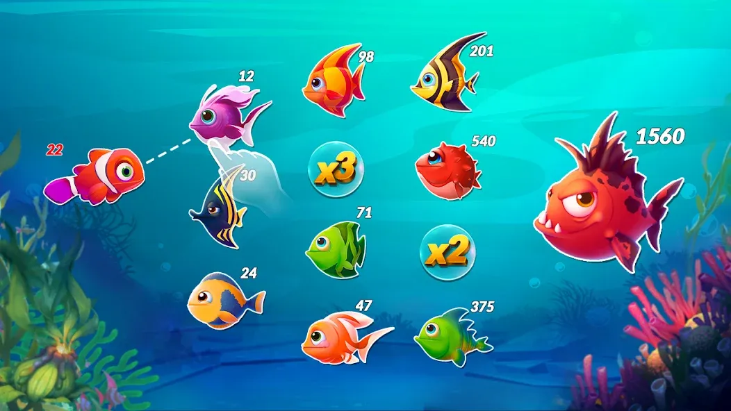 Взлом Big Eat Fish Games Shark Games  [МОД Много монет] — полная версия apk на Андроид screen 5