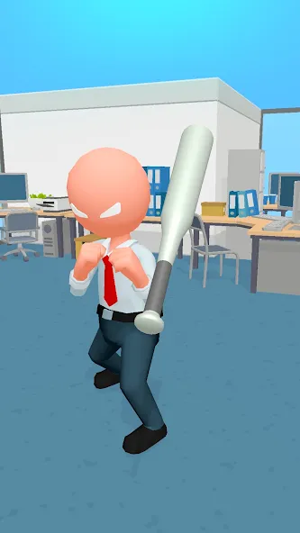 Взлом Crazy Office — Slap & Smash  [МОД Все открыто] — полная версия apk на Андроид screen 3