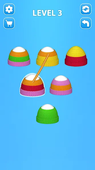 Скачать взломанную Cozy Knitting: Sorting games (Кози Ниттинг)  [МОД Unlocked] — стабильная версия apk на Андроид screen 1