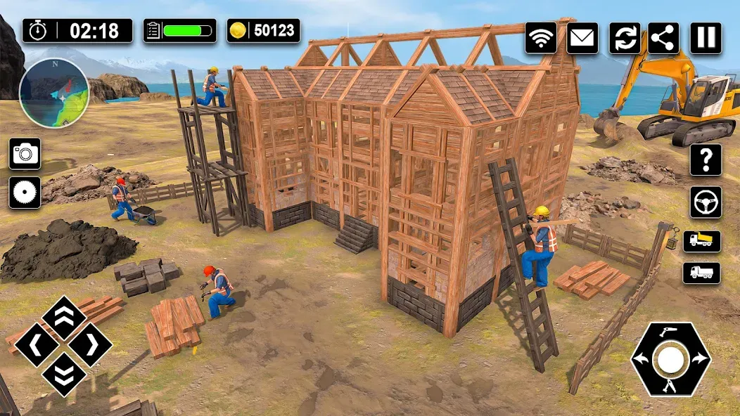 Взломанная Wood House Construction Game  [МОД Много денег] — стабильная версия apk на Андроид screen 3