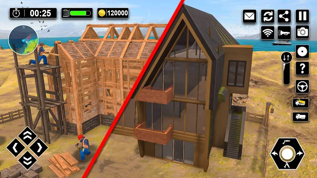 Взломанная Wood House Construction Game  [МОД Много денег] — стабильная версия apk на Андроид screen 4