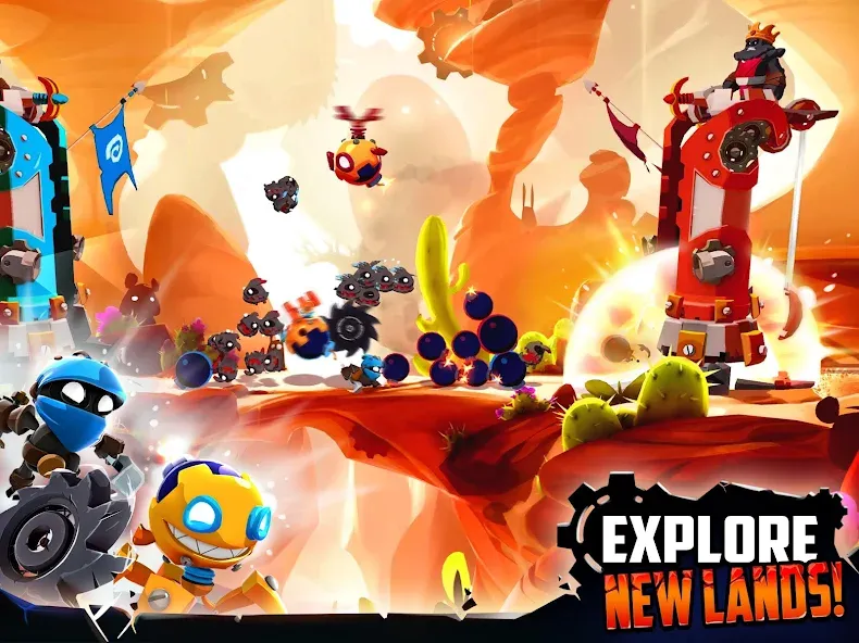 Взломанная Badland Brawl (Бэдлэнд Броул)  [МОД Mega Pack] — последняя версия apk на Андроид screen 3