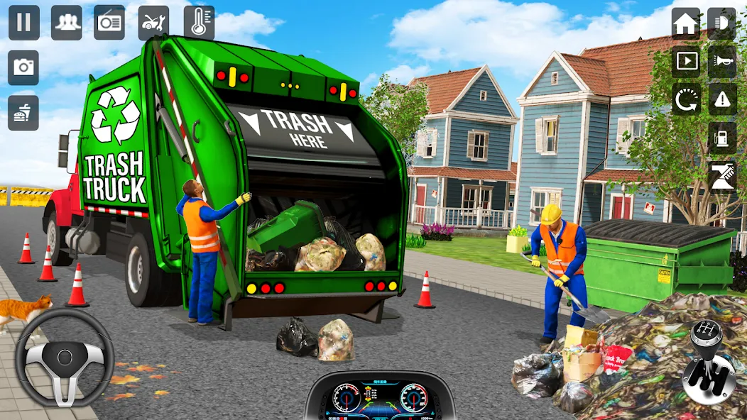 Взломанная Trash Truck Games Simulator 3D  [МОД Меню] — полная версия apk на Андроид screen 1