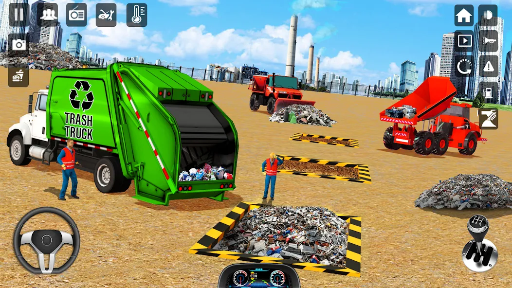 Взломанная Trash Truck Games Simulator 3D  [МОД Меню] — полная версия apk на Андроид screen 3