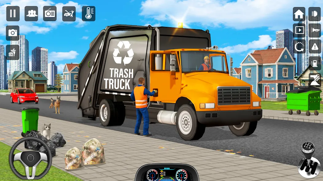 Взломанная Trash Truck Games Simulator 3D  [МОД Меню] — полная версия apk на Андроид screen 5