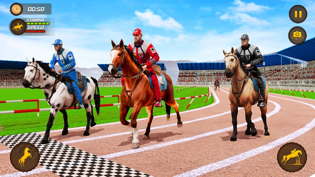 Скачать взломанную Horse Racing Game: Horse Games  [МОД Много денег] — полная версия apk на Андроид screen 2