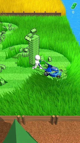 Скачать взломанную Stone Grass: Mowing Simulator (Стоун Грасс)  [МОД Меню] — последняя версия apk на Андроид screen 2