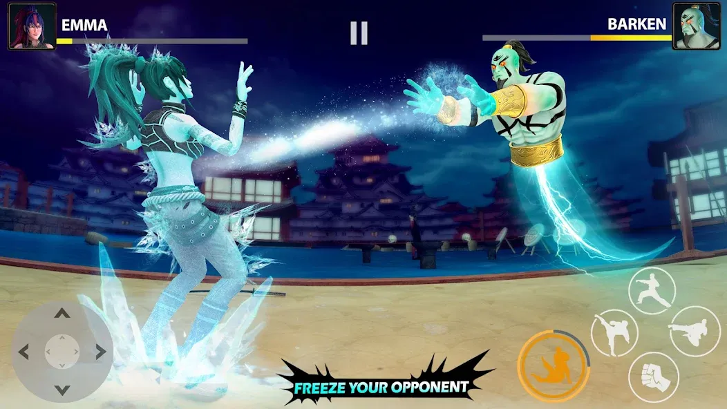 Скачать взломанную Ninja Clash: Karate Fighters (Ниндзя Мастер)  [МОД Menu] — стабильная версия apk на Андроид screen 3