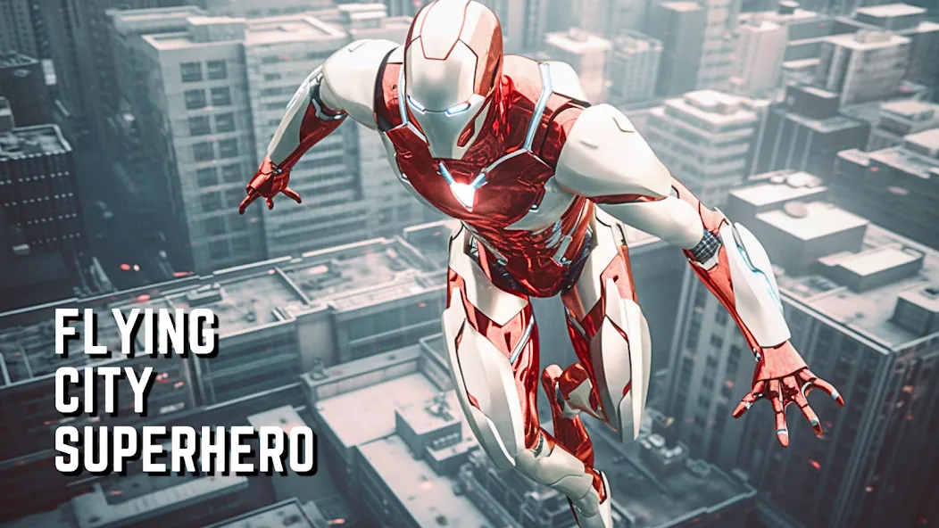 Взлом Super hero Flying iron jet man  [МОД Бесконечные монеты] — последняя версия apk на Андроид screen 1