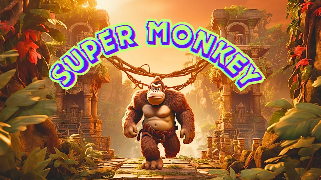 Скачать взломанную Monkey jungle run kong gorilla  [МОД Бесконечные деньги] — последняя версия apk на Андроид screen 1