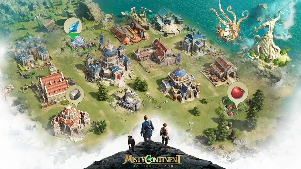 Скачать взлом Misty Continent: Cursed Island  [МОД Mega Pack] — последняя версия apk на Андроид screen 1