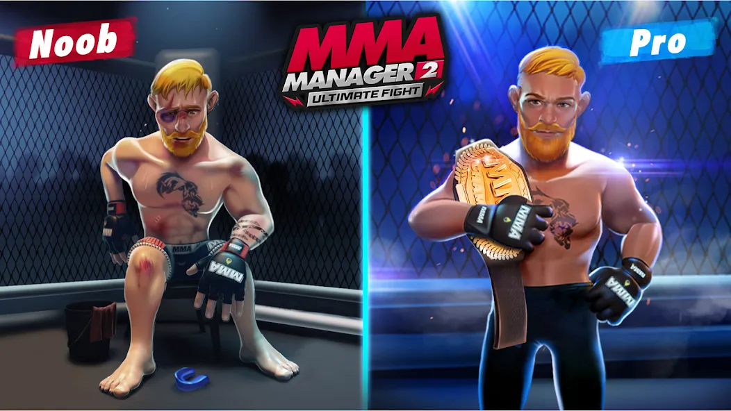 Скачать взлом MMA Manager 2: Ultimate Fight (ММА Менеджер 2)  [МОД Меню] — полная версия apk на Андроид screen 1