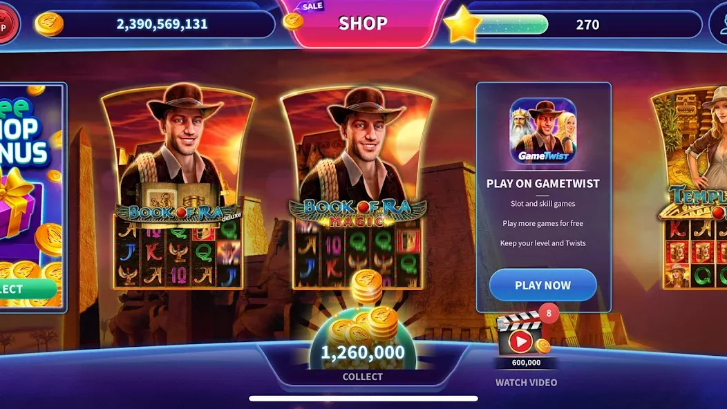 Скачать взлом Book of Ra™ Deluxe Slot (Бук оф Ра Делюкс Слот)  [МОД Бесконечные монеты] — полная версия apk на Андроид screen 2