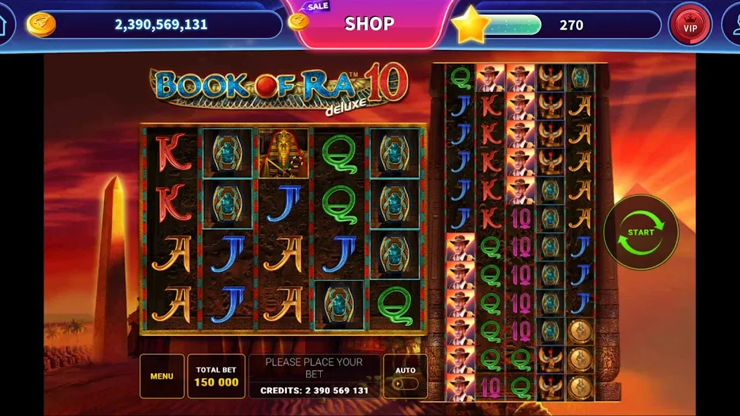 Скачать взлом Book of Ra™ Deluxe Slot (Бук оф Ра Делюкс Слот)  [МОД Бесконечные монеты] — полная версия apk на Андроид screen 4