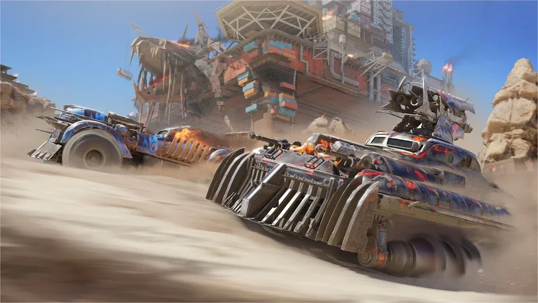 Скачать взломанную Crossout Mobile — PvP Action (Кроссаут Мобайл)  [МОД Mega Pack] — стабильная версия apk на Андроид screen 1