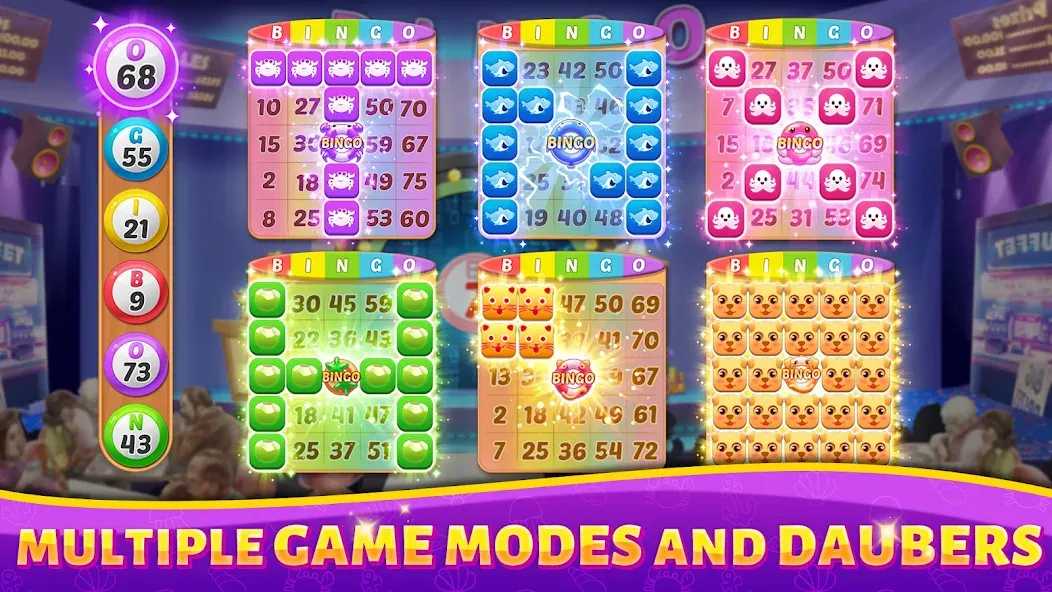 Скачать взлом Bingo Rush — Club Bingo Games (Бинго Раш)  [МОД Unlimited Money] — полная версия apk на Андроид screen 2