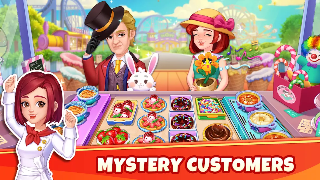 Скачать взломанную Cooking Wonder-Restaurant Game (Кукинг Вондер)  [МОД Menu] — стабильная версия apk на Андроид screen 4