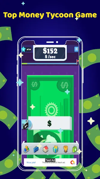 Взлом Money Clicker Game -Money Rain  [МОД Много монет] — стабильная версия apk на Андроид screen 1