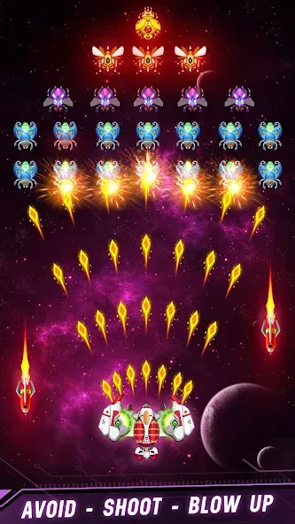 Скачать взлом Space shooter — Galaxy attack (Спейс шутер)  [МОД Все открыто] — последняя версия apk на Андроид screen 5