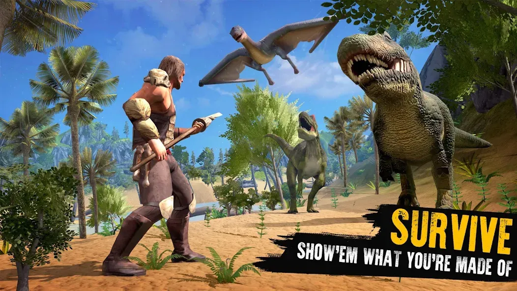 Взлом Jurassic Survival Island (Джурастик Сурвайвал Айленд)  [МОД Много монет] — полная версия apk на Андроид screen 1