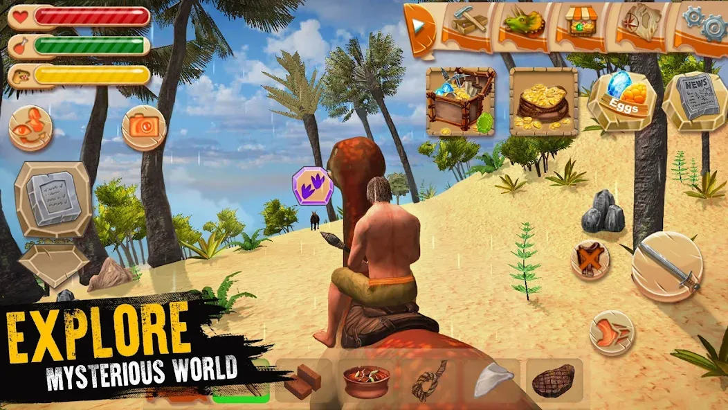 Взлом Jurassic Survival Island (Джурастик Сурвайвал Айленд)  [МОД Много монет] — полная версия apk на Андроид screen 5