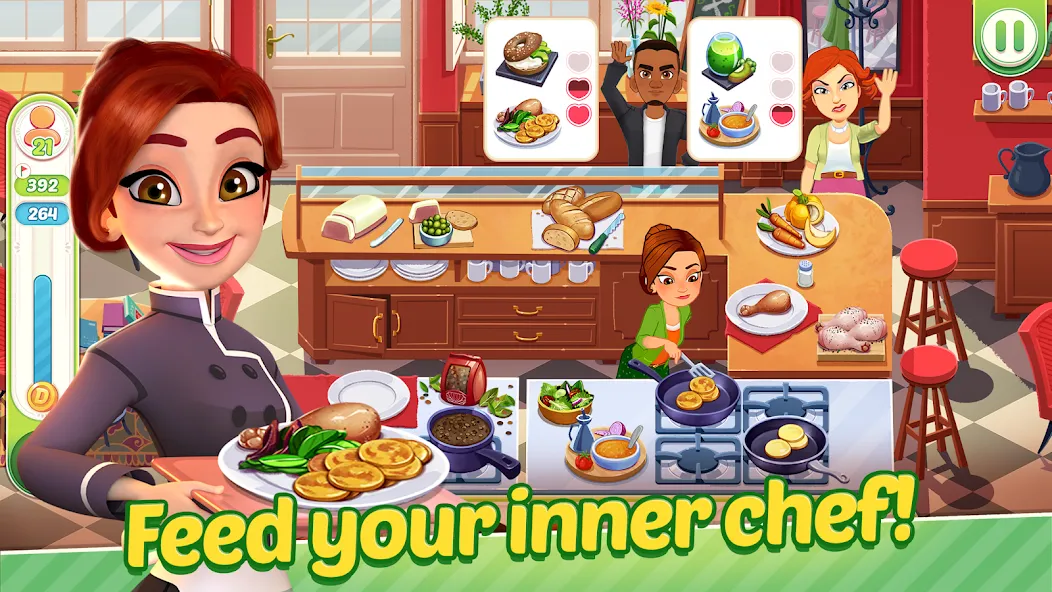 Взломанная Delicious World — Cooking Game (Делишес Ворлд)  [МОД Unlimited Money] — последняя версия apk на Андроид screen 2