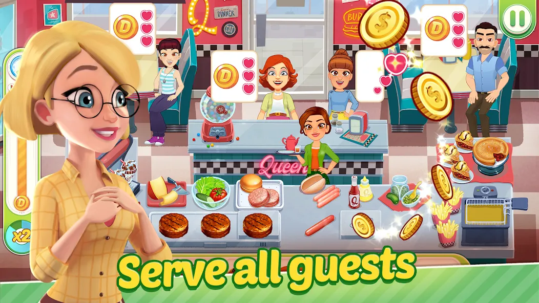 Взломанная Delicious World — Cooking Game (Делишес Ворлд)  [МОД Unlimited Money] — последняя версия apk на Андроид screen 3