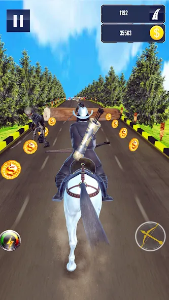 Взломанная Cowboy Horse Run  [МОД Все открыто] — полная версия apk на Андроид screen 1