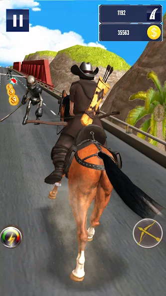 Взломанная Cowboy Horse Run  [МОД Все открыто] — полная версия apk на Андроид screen 4