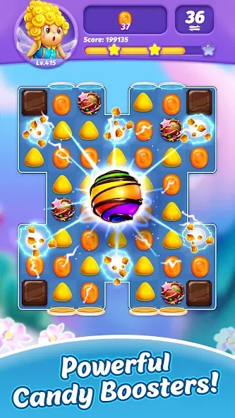 Взлом Candy Charming — Match 3 Games (энди Чарминг)  [МОД Unlocked] — полная версия apk на Андроид screen 2