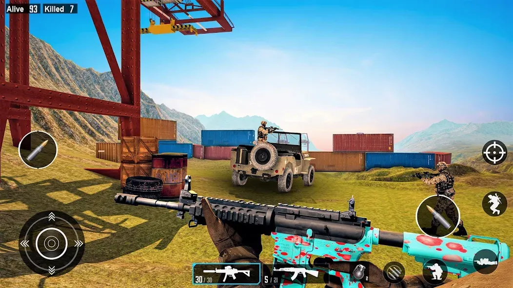 Скачать взлом Commando Gun Shooting Games  [МОД Menu] — последняя версия apk на Андроид screen 2