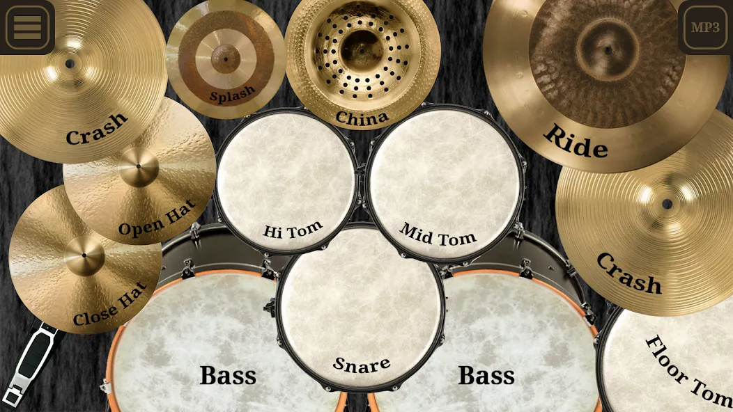 Взломанная Drum kit (Drums) free  [МОД Бесконечные деньги] — последняя версия apk на Андроид screen 1