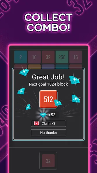 Скачать взломанную Join Blocks 2048 Number Puzzle (Джоин Блокс)  [МОД Mega Pack] — последняя версия apk на Андроид screen 4