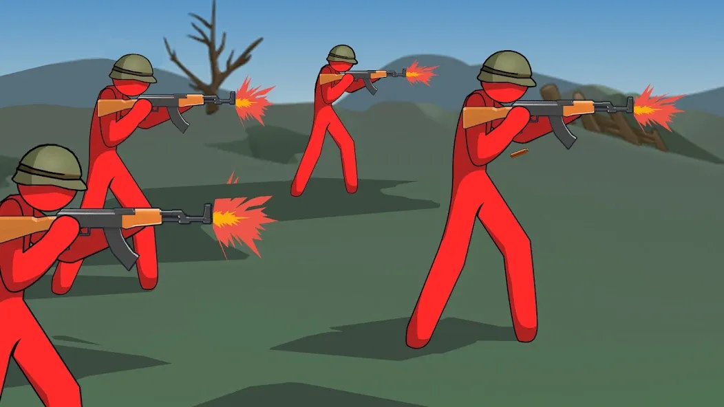 Взломанная Stickman History Battle (Стикмен История Битва)  [МОД Menu] — стабильная версия apk на Андроид screen 1