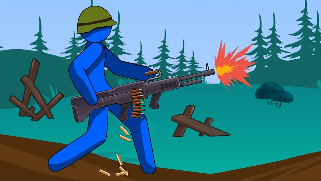 Взломанная Stickman History Battle (Стикмен История Битва)  [МОД Menu] — стабильная версия apk на Андроид screen 2