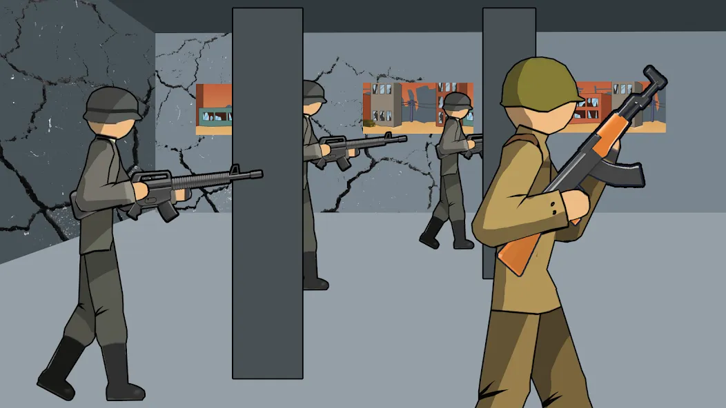 Скачать взломанную Stickman WW2 (Стикмэн Вторая Мировая война)  [МОД Unlocked] — стабильная версия apk на Андроид screen 4