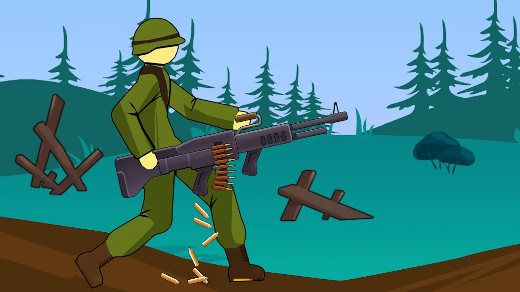 Скачать взломанную Stickman WW2 (Стикмэн Вторая Мировая война)  [МОД Unlocked] — стабильная версия apk на Андроид screen 5