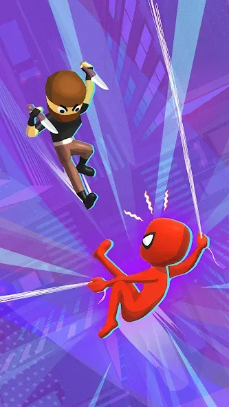 Скачать взлом Web Master: Stickman Superhero (Вебмастер)  [МОД Бесконечные деньги] — последняя версия apk на Андроид screen 1