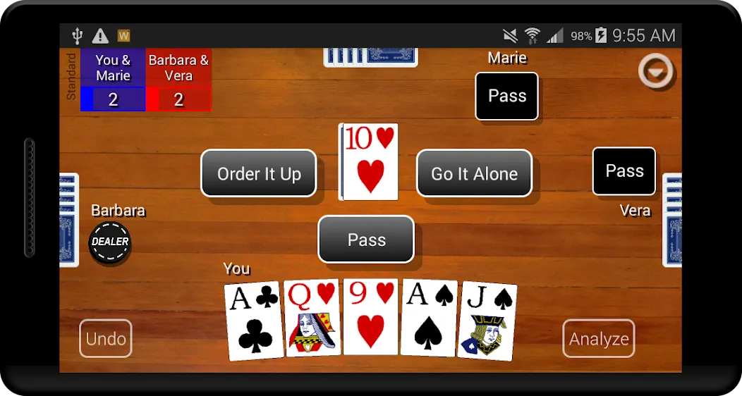 Взлом Euchre Card Classic (Юкер Кард Классик)  [МОД Menu] — полная версия apk на Андроид screen 1