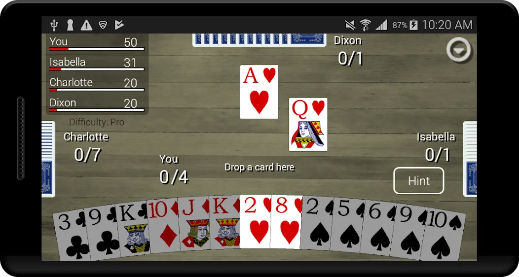 Скачать взломанную Spades Card Classic (Спейдс Кард Классик)  [МОД Все открыто] — стабильная версия apk на Андроид screen 4