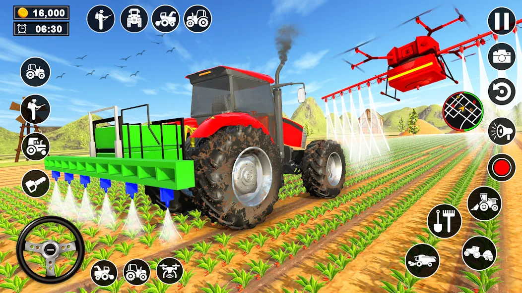 Взломанная Real Tractor Driving Simulator (Реальный симулятор вождения трактора)  [МОД Много денег] — полная версия apk на Андроид screen 4